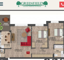 Apartament, 3 camere cu loc parcare exterior inclus Bucuresti/Baneasa