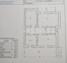 Apartament, 3 camere cu loc parcare exterior inclus Bucuresti/Nicolae Grigorescu