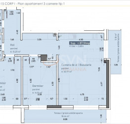 Apartament, 3 camere cu loc parcare subteran inclus Cluj/Buna Ziua