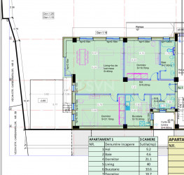 Apartament, 3 camere cu loc parcare subteran inclus Bucuresti/Aviatiei
