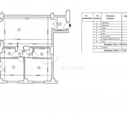 Apartament, 3 camere cu loc parcare subteran inclus Bucuresti/Calea Plevnei