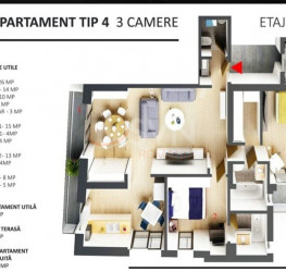 Apartament, 3 camere cu loc parcare subteran inclus Bucuresti/Piata Victoriei