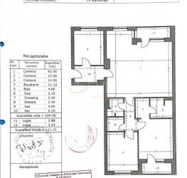 Apartament, 3 camere cu loc parcare subteran inclus Bucuresti/Barbu Vacarescu
