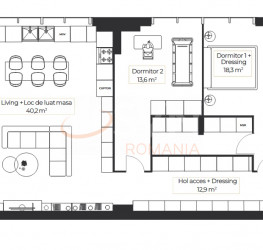 Apartament, 3 camere cu loc parcare subteran inclus Bucuresti/Floreasca