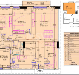 Apartament, 3 camere cu loc parcare subteran inclus Bucuresti/Aviatiei