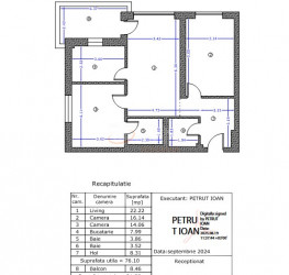 Apartament, 3 camere cu loc parcare subteran inclus Bucuresti/Aviatiei