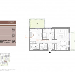 Apartament, 3 rooms, 102.24 mp Bucuresti/Ferdinand
