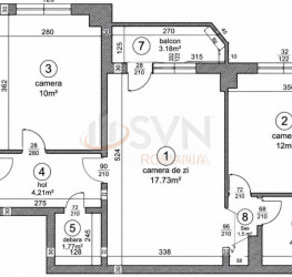 Apartament, 3 rooms, 52 mp Bucuresti/Stefan Cel Mare