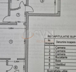 Apartament, 3 rooms, 61.2 mp Bucuresti/Obor
