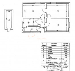 Apartament, 3 rooms, 68 mp Bucuresti/Floreasca