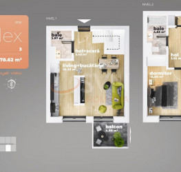 Apartament, 3 rooms, 68.86 mp Bucuresti/Berceni