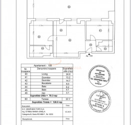 Apartament, 3 rooms, 70.3 mp Bucuresti/Pipera