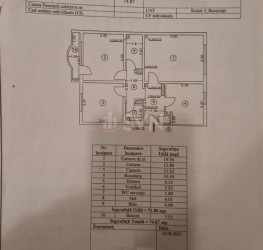 Apartament, 3 rooms, 72 mp Bucuresti/Nerva Traian