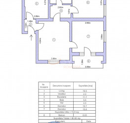 Apartament, 3 rooms, 74.8 mp Bucuresti/Capitale