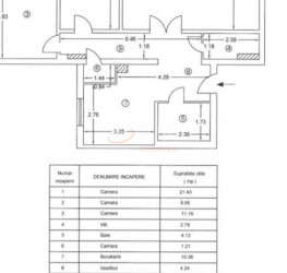 Apartament, 3 rooms, 75 mp Bucuresti/P-ta Romana