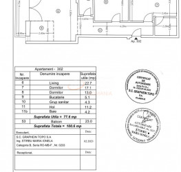 Apartament, 3 rooms, 77.6 mp Bucuresti/Pipera