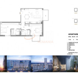 Apartament, 3 rooms, 78 mp Bucuresti/Aviatiei