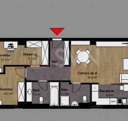 Apartament, 3 rooms in AVRIG PARK RESIDENCE Bucuresti/Bucur Obor