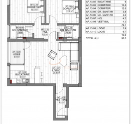 Apartament, 3 rooms with outdoor parking included Bucuresti/Stefan Cel Mare