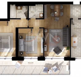 Apartament, 3 rooms with outdoor parking included Ilfov/Centru