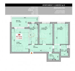 Apartament, 3 rooms with underground parking included Bucuresti/Aviatiei