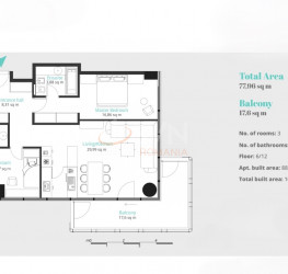 Apartament, 3 rooms with underground parking included Bucuresti/Floreasca