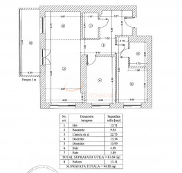 Apartament, 3 rooms with underground parking included Bucuresti/1 Mai