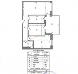 Apartament, 3 rooms with underground parking included Bucuresti/P-ta Presei Libere