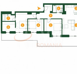 Apartament, 4 camere, 121.6 mp Bucuresti/Baneasa