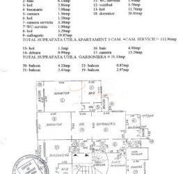 Apartament, 4 camere, 134.29 mp Bucuresti/Romana