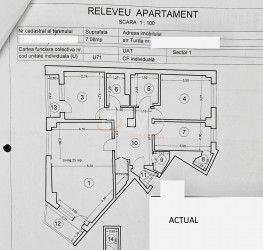 Apartament, 4 camere, 77.1 mp Bucuresti/Turda