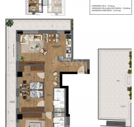 Apartament, 4 camere, 79.25 mp Bucuresti/Unirii