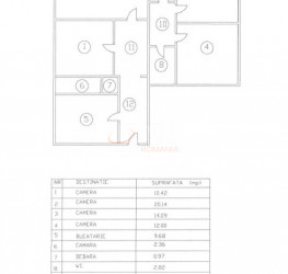 Apartament, 4 camere, 92.87 mp Bucuresti/Nerva Traian