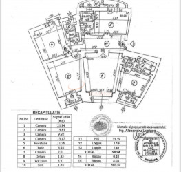 Apartament, 4 camere, 99 mp Bucuresti/Unirii (s3)