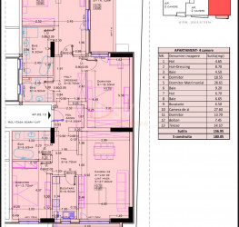 Apartament, 4 camere cu loc parcare subteran inclus Bucuresti/Aviatiei