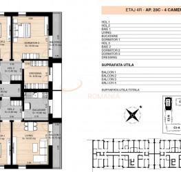 Apartament, 4 camere in MILUNA RESIDENCE Bucuresti/Pipera
