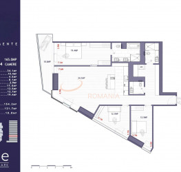 Apartament, 4 rooms, 121 mp Bucuresti/Barbu Vacarescu