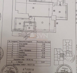 Apartament, 4 rooms, 95.6 mp Bucuresti/Barbu Vacarescu
