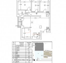 Apartament, 4 rooms, 98 mp Bucuresti/Alba Iulia