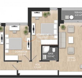 Apartament, 4 rooms in ATRIA URBAN RESORT Bucuresti/Bucurestii Noi