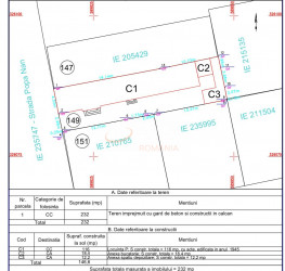 Teren 232 mp Bucuresti/Decebal
